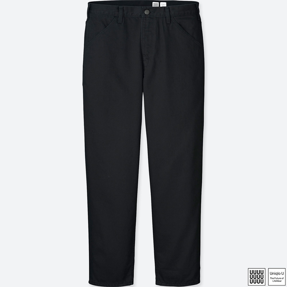 uniqlo wide fit tapered jeans