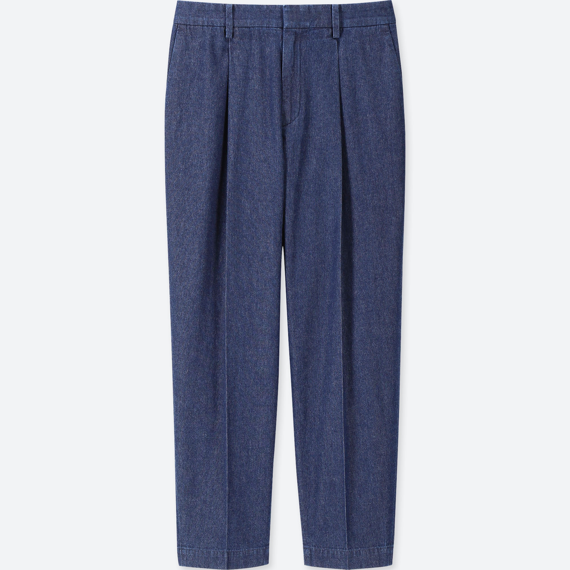 uniqlo cotton tapered ankle length pants