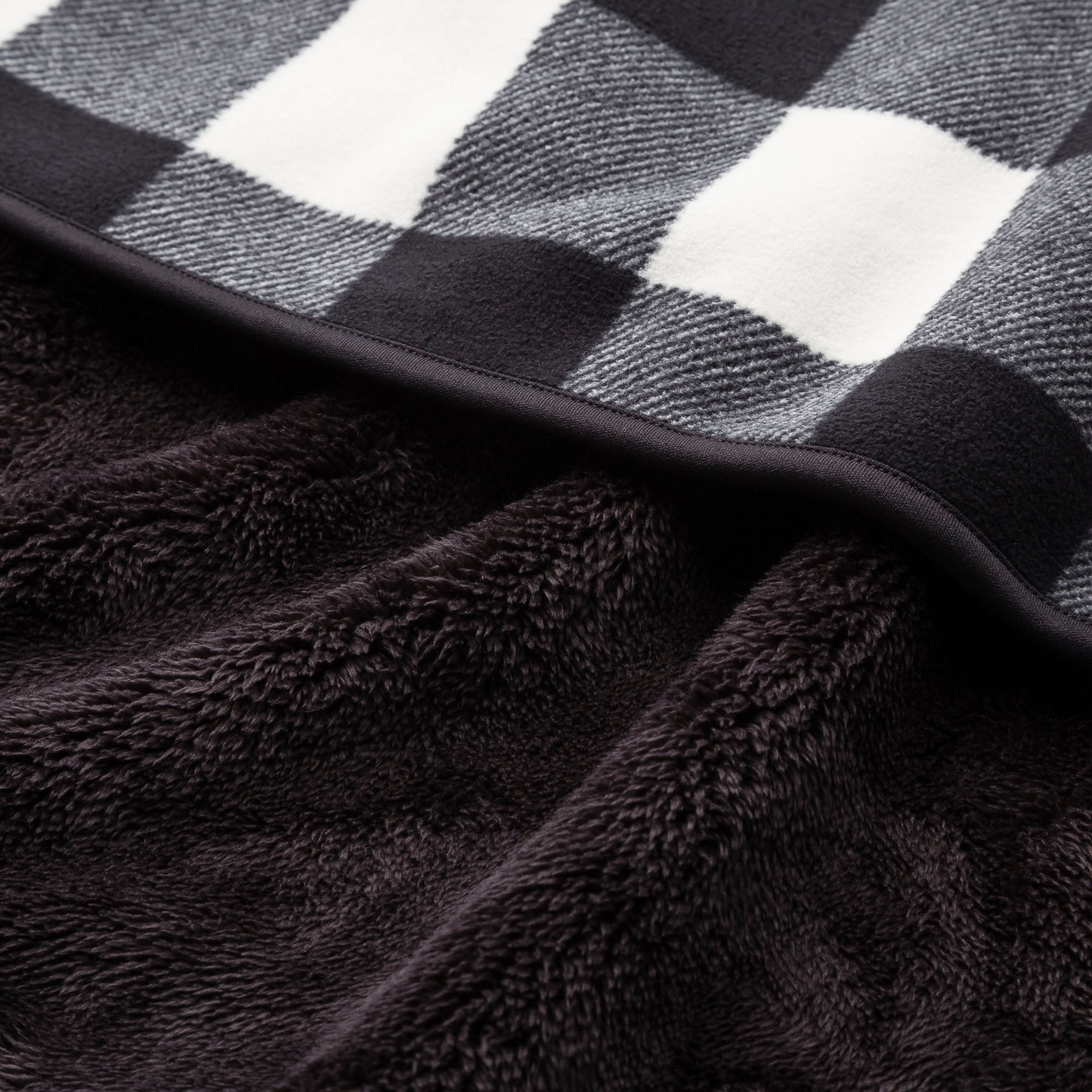 FLEECE BLOCK CHECKED LARGE BLANKET UNIQLO US