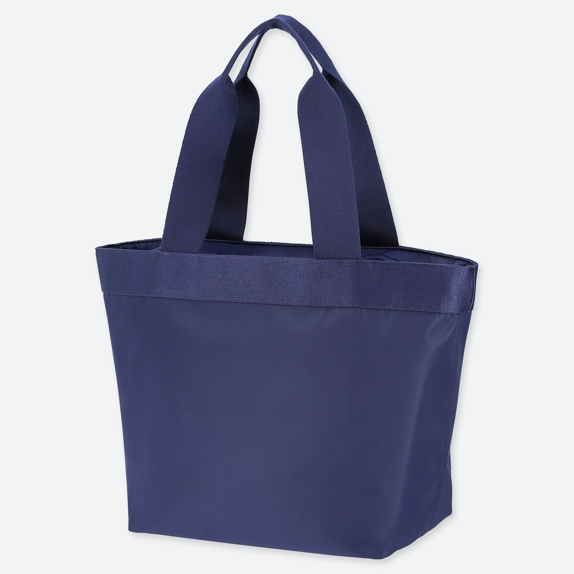 navy blue nylon tote bag