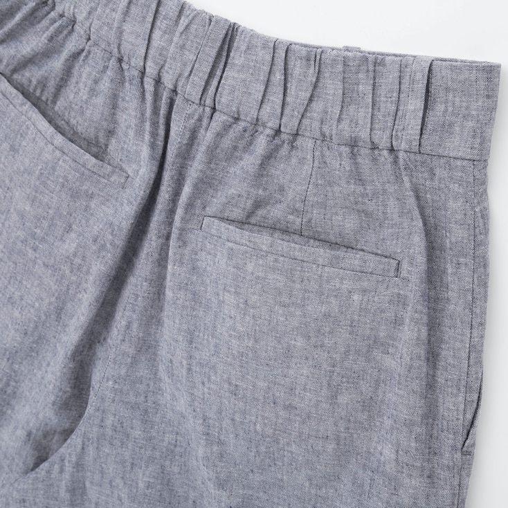WOMEN BELTED LINEN COTTON WIDE STRAIGHT PANTS | UNIQLO US