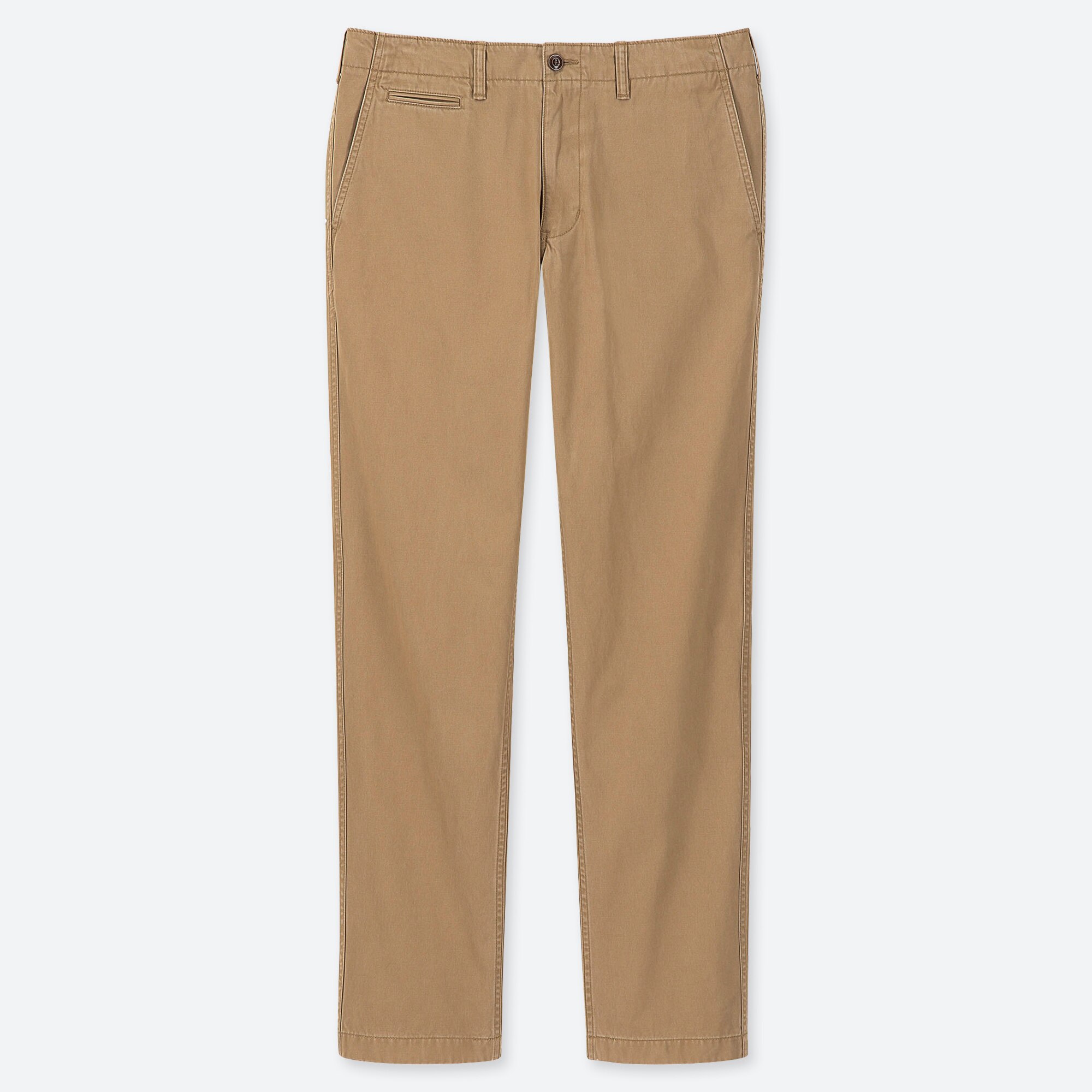 MEN VINTAGE REGULAR-FIT CHINO FLAT-FRONT PANTS