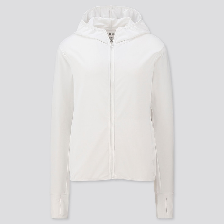 WOMEN AIRISM UV PROTECTION MESH LONGSLEEVE FULLZIP HOODIE UNIQLO US