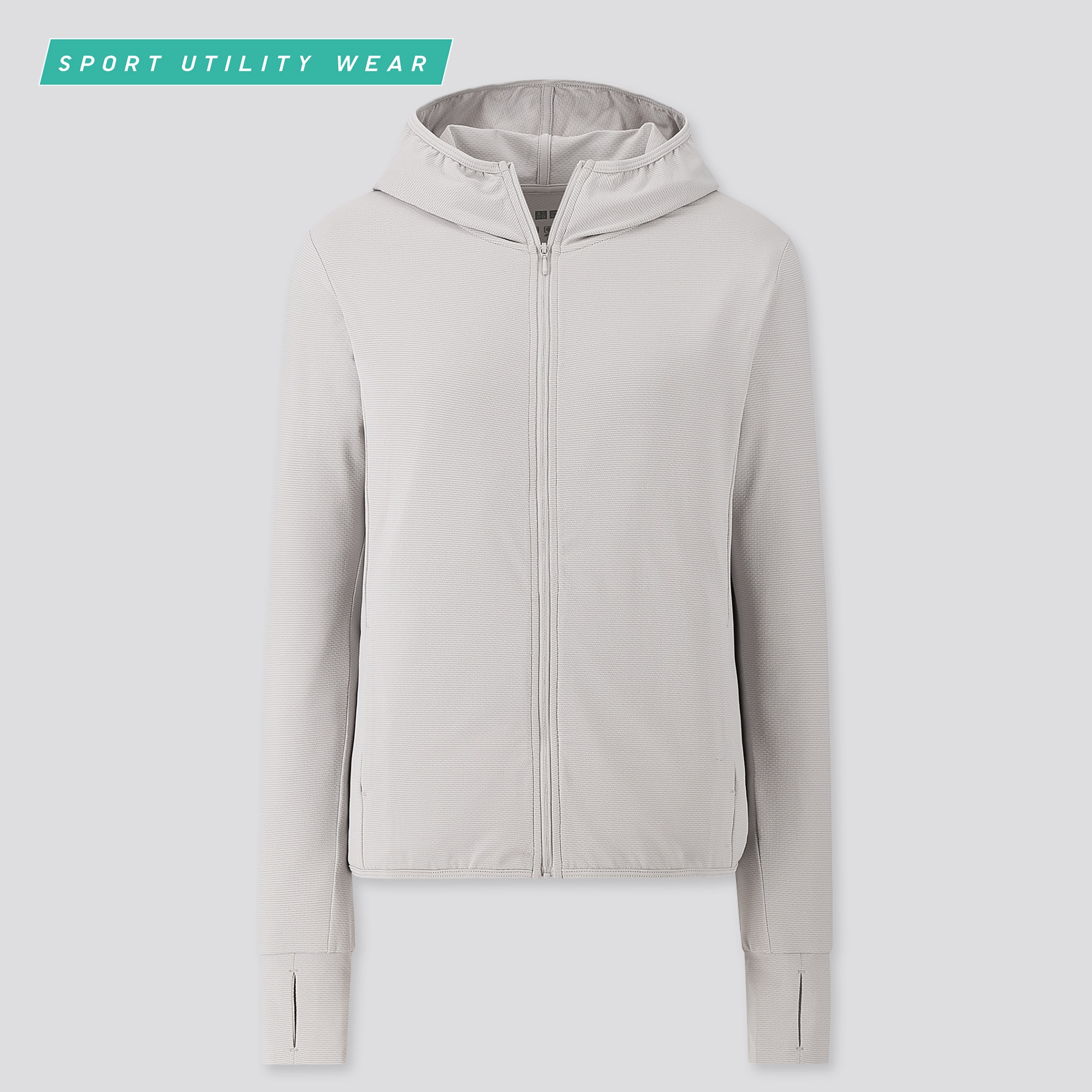 WOMEN AIRISM UV PROTECTION MESH LONGSLEEVE FULLZIP HOODIE UNIQLO US