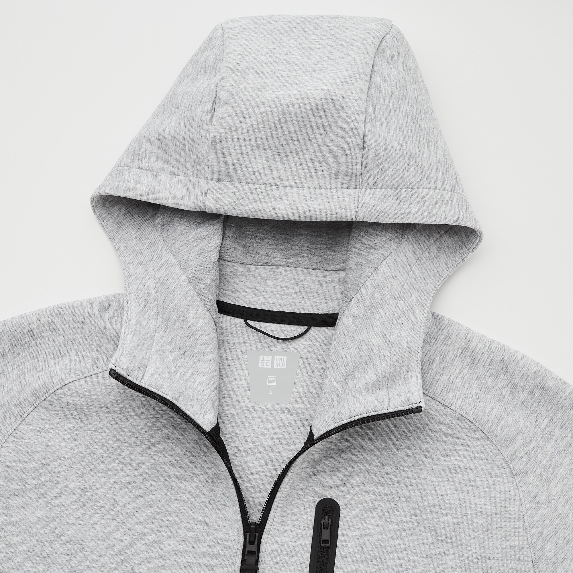 uniqlo dry stretch sweat full zip hoodie