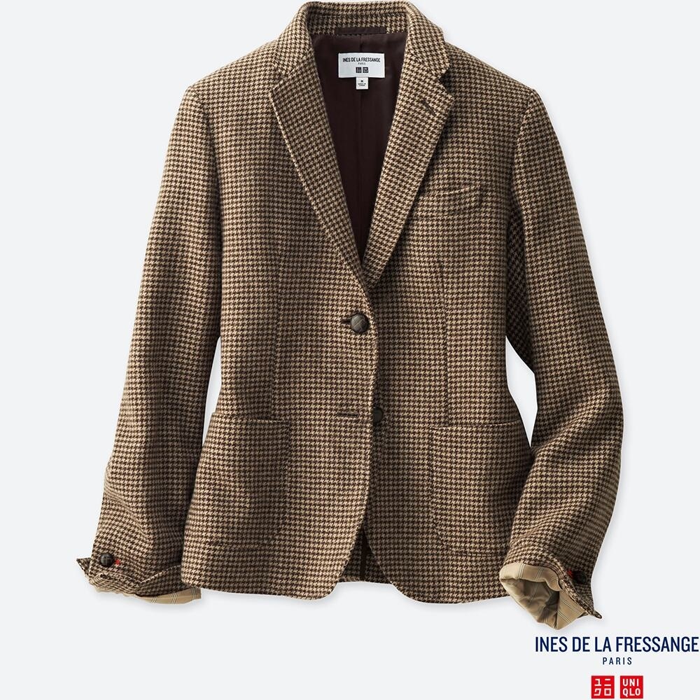 uniqlo tweed coat