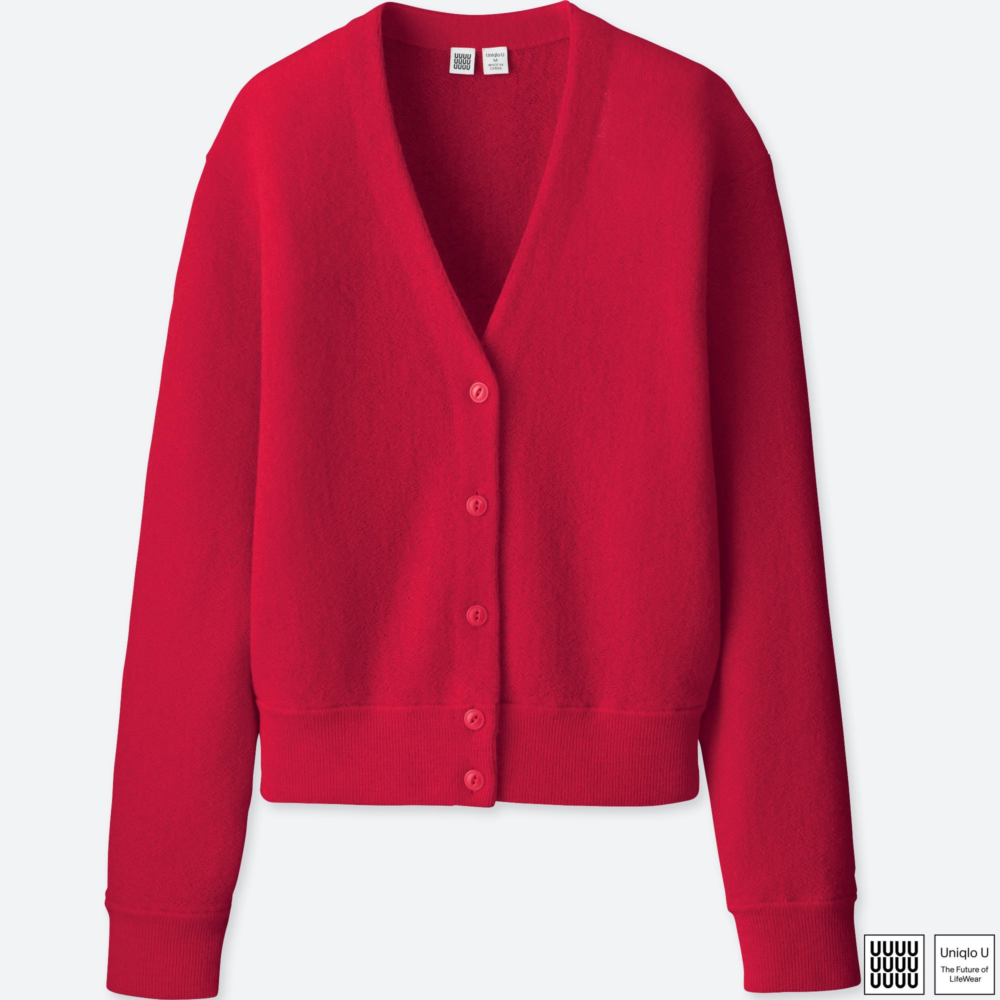 WOMEN U WOOL VNECK CARDIGAN UNIQLO US