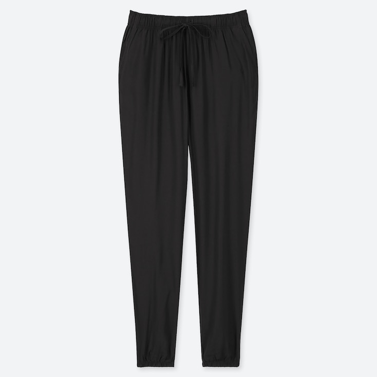 satin drape jogger pants uniqlo