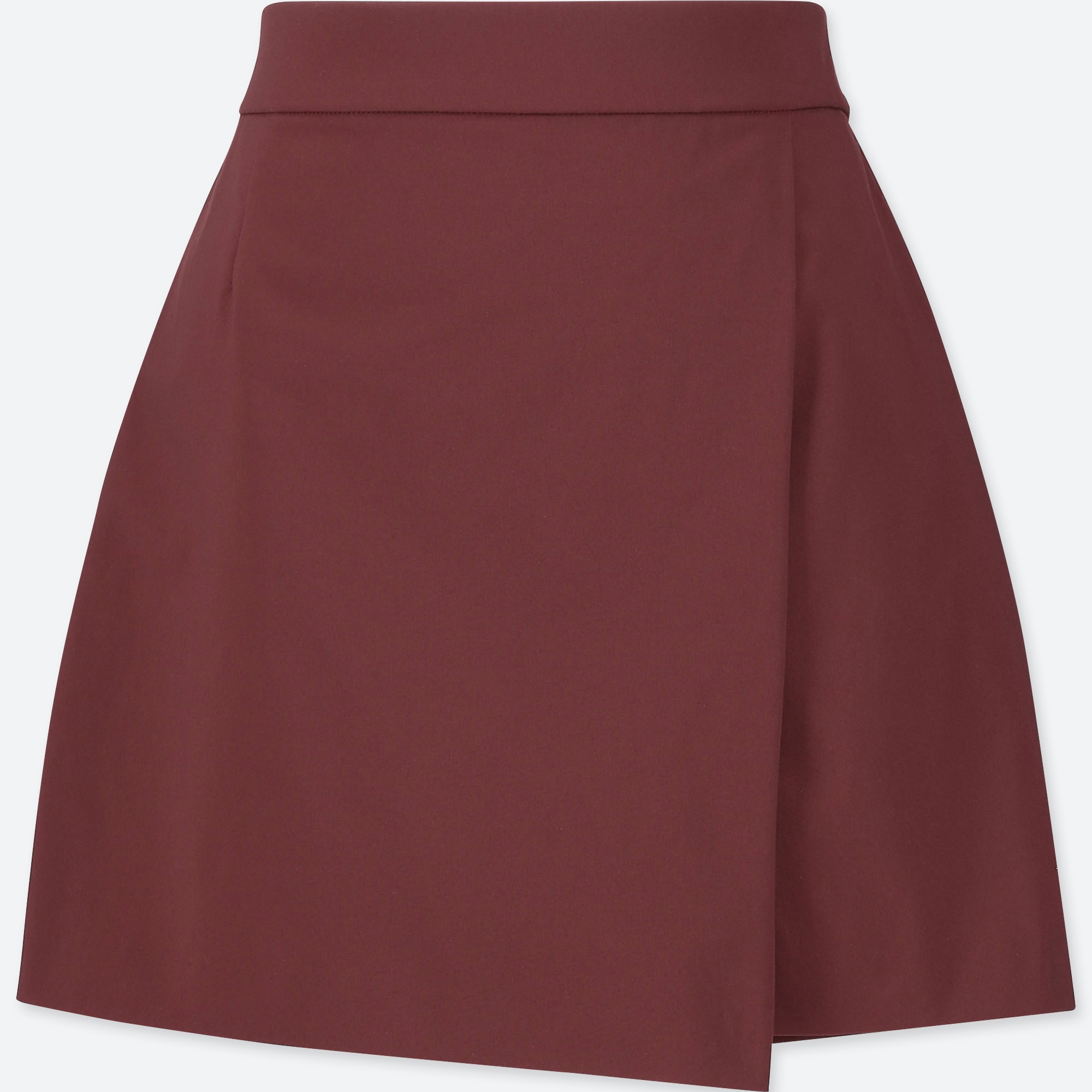 red skater skirt high waisted