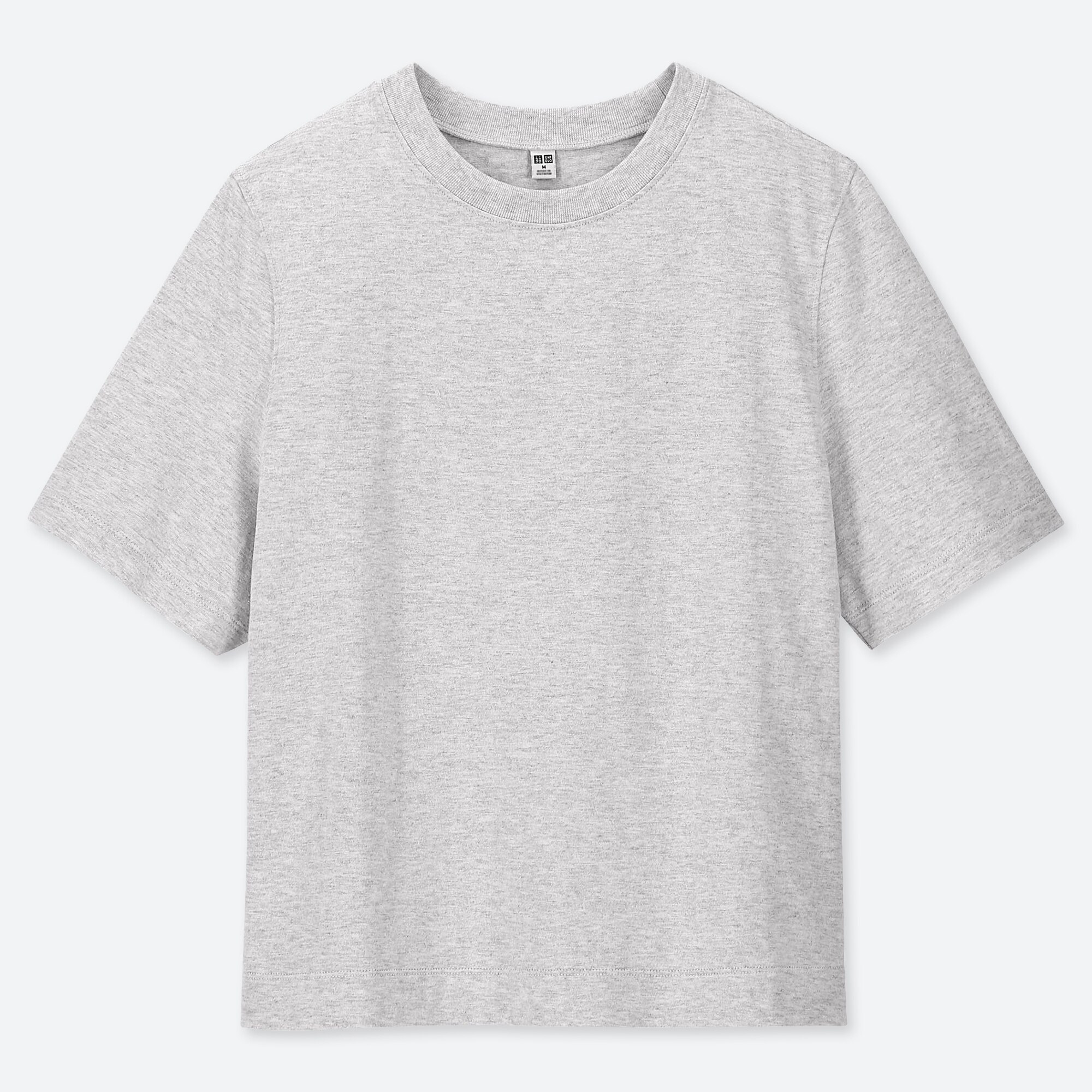 WOMEN CROPPED CREW NECK SHORT-SLEEVE T-SHIRT | UNIQLO US