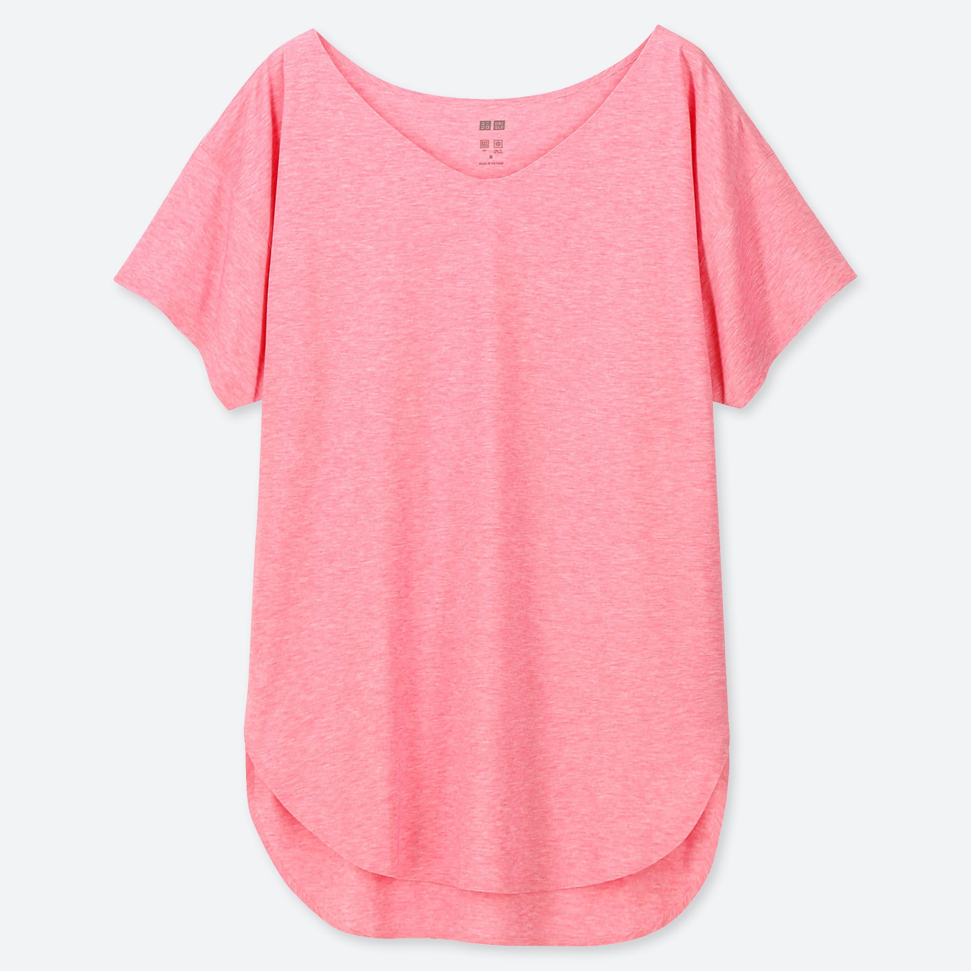 Women Airism Seamless V Neck Long T Shirt Uniqlo Us