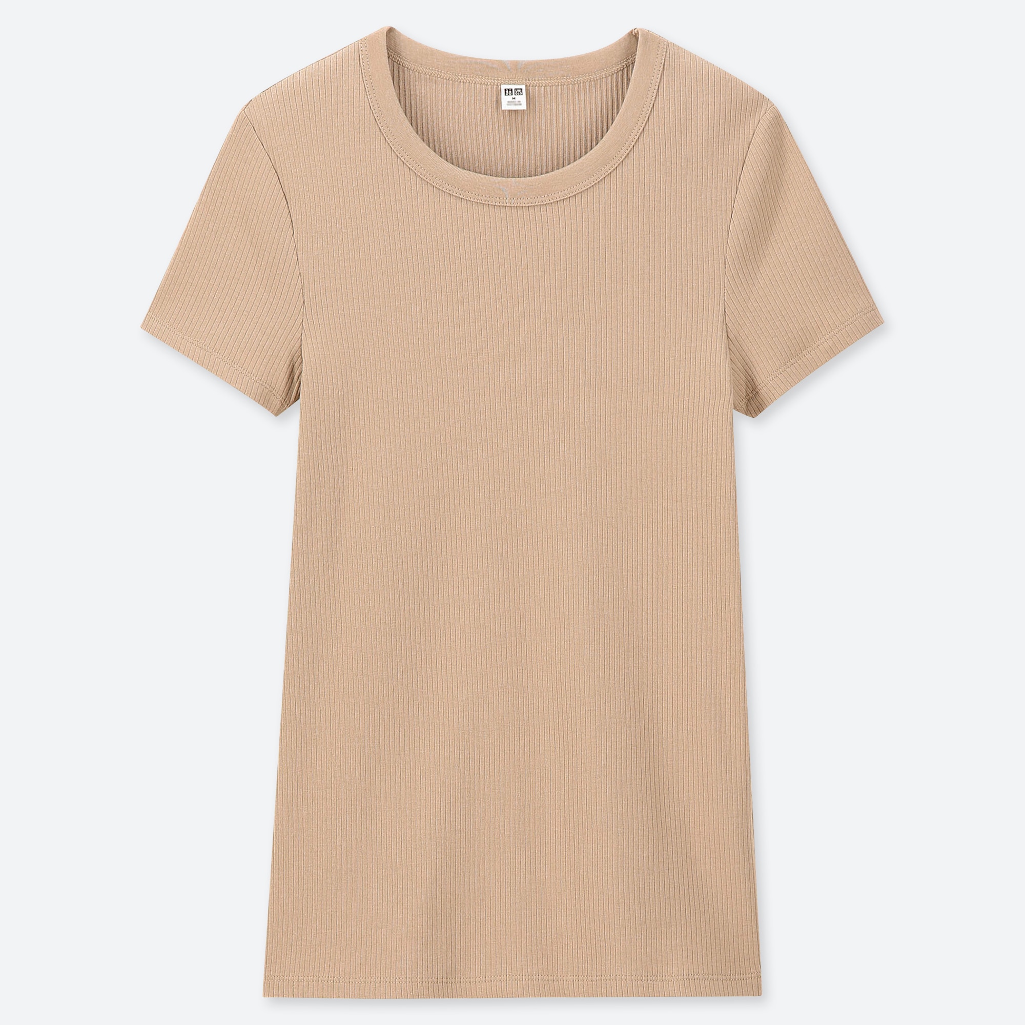 uniqlo ribbed crew neck short sleeve