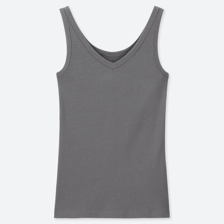 WOMEN RIBBED TANK TOP UNIQLO US