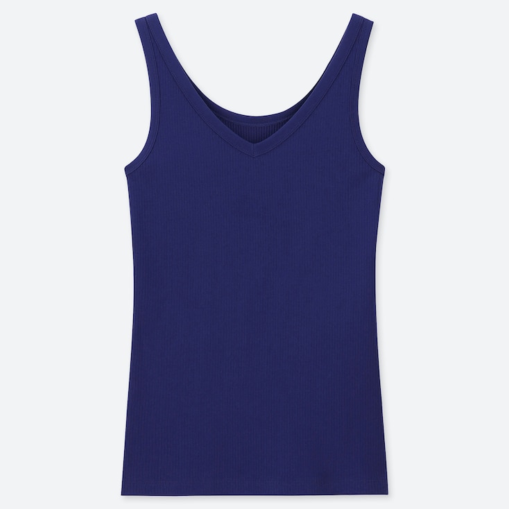 WOMEN RIBBED TANK TOP UNIQLO US