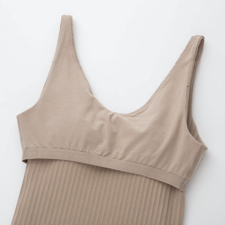 WOMEN WIDERIBBED BRA SLEEVELESS TOP UNIQLO US