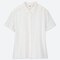 WOMEN RAYON SHORT-SLEEVE BLOUSE, WHITE, small