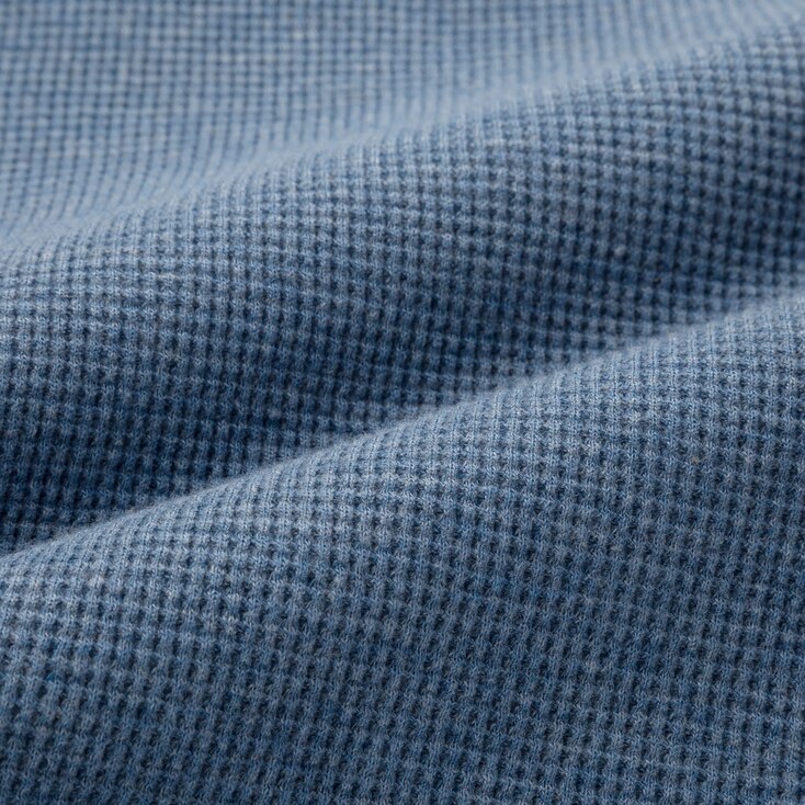 MEN WAFFLE CREW NECK SHORTSLEEVE TSHIRT UNIQLO US