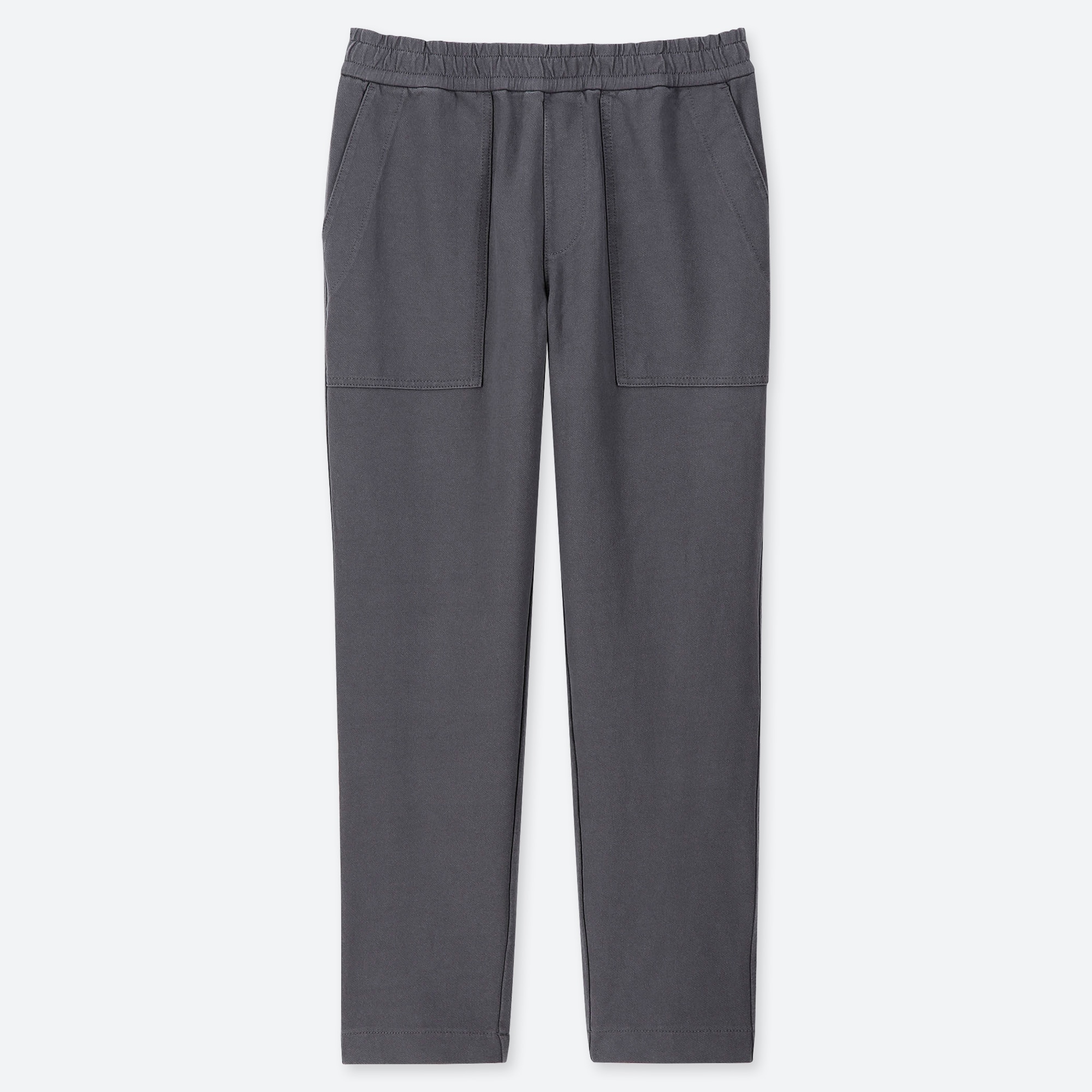 washed jersey ankle pants
