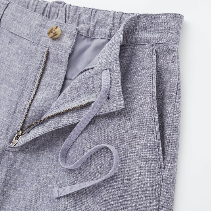 WOMEN LINEN COTTON TAPERED PANTS UNIQLO US