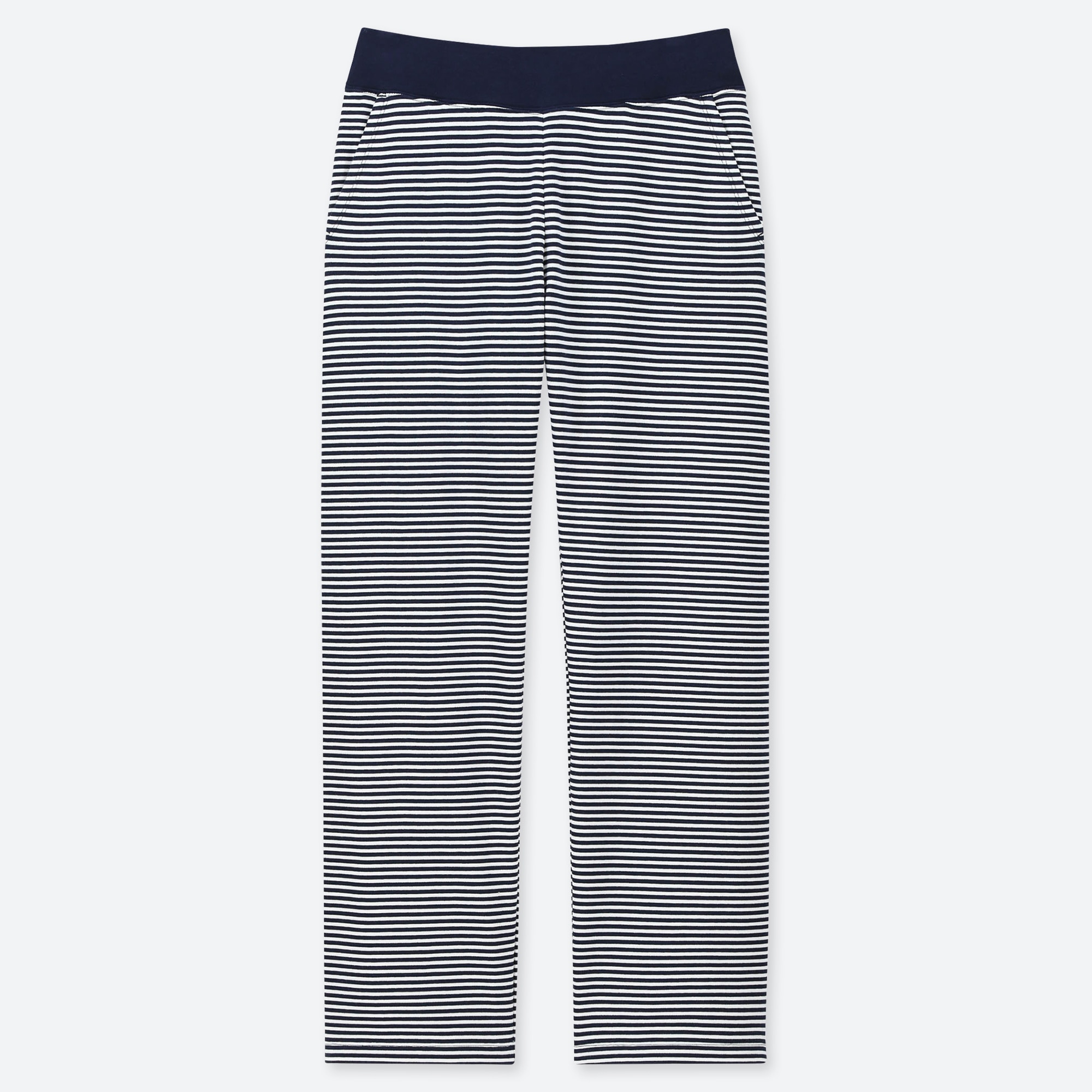 straight leg striped pants