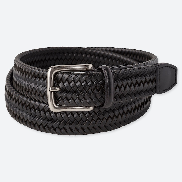 MEN BONDED LEATHER STRETCH MESH BELT | UNIQLO US