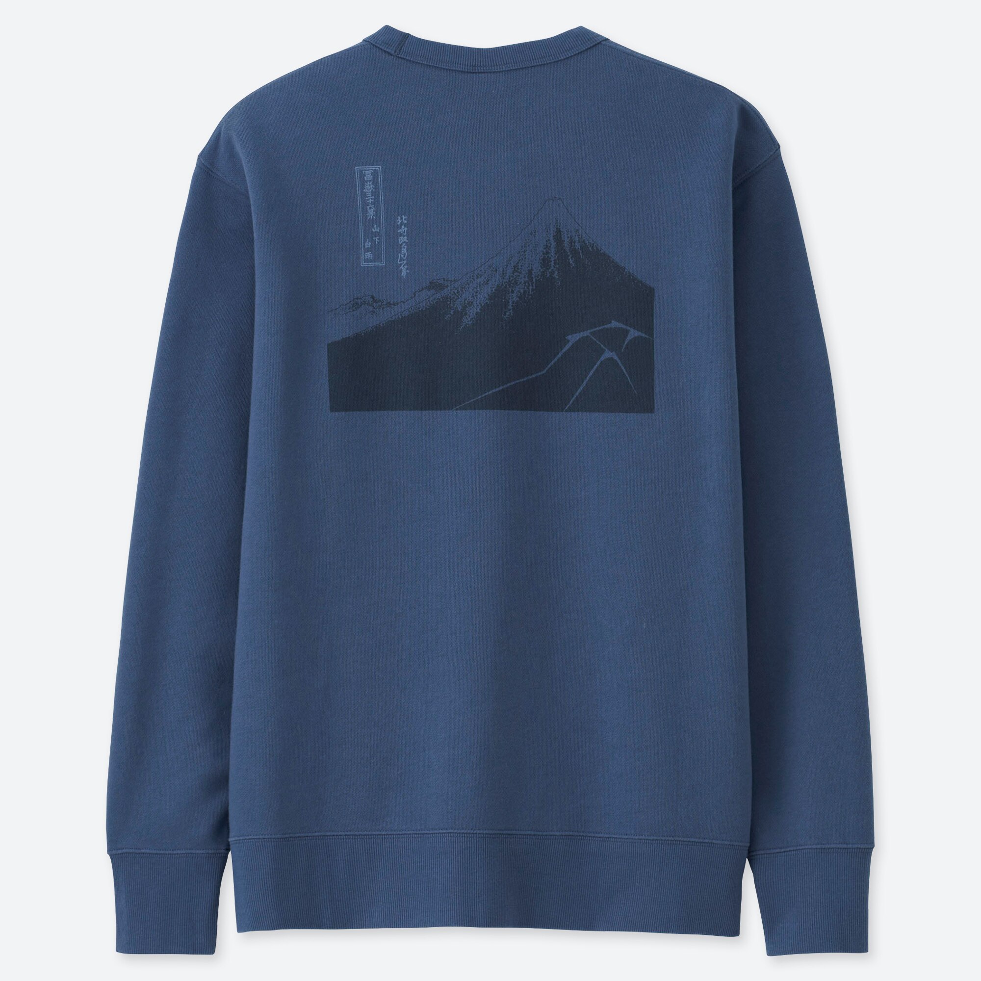 uniqlo hokusai blue sweatshirt
