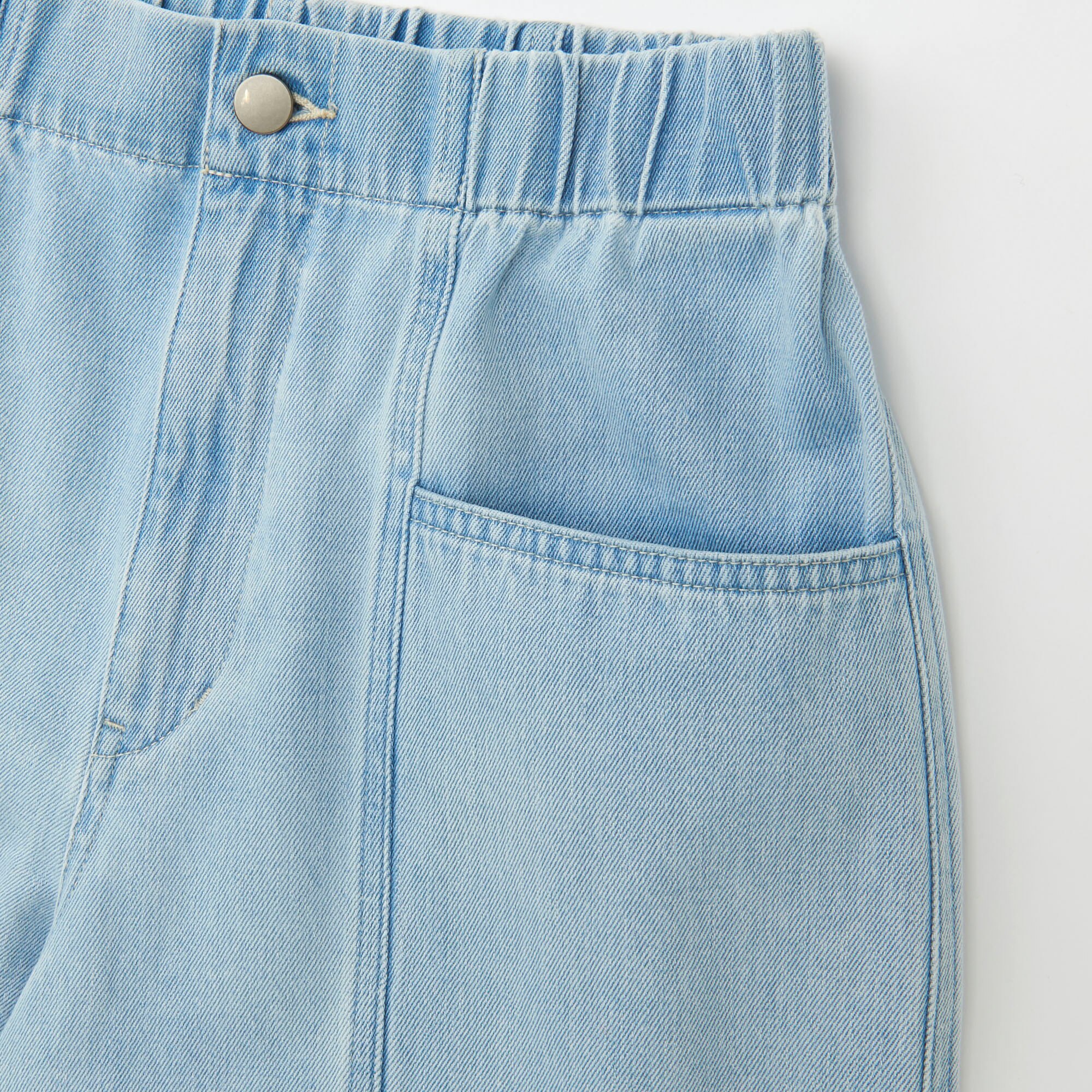 women u denim relaxed ankle pants