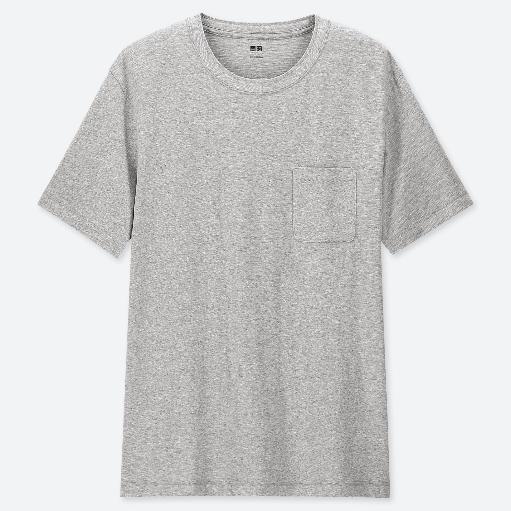 UNIQLO MEN SLUB CREW NECK POCKET SHORT 