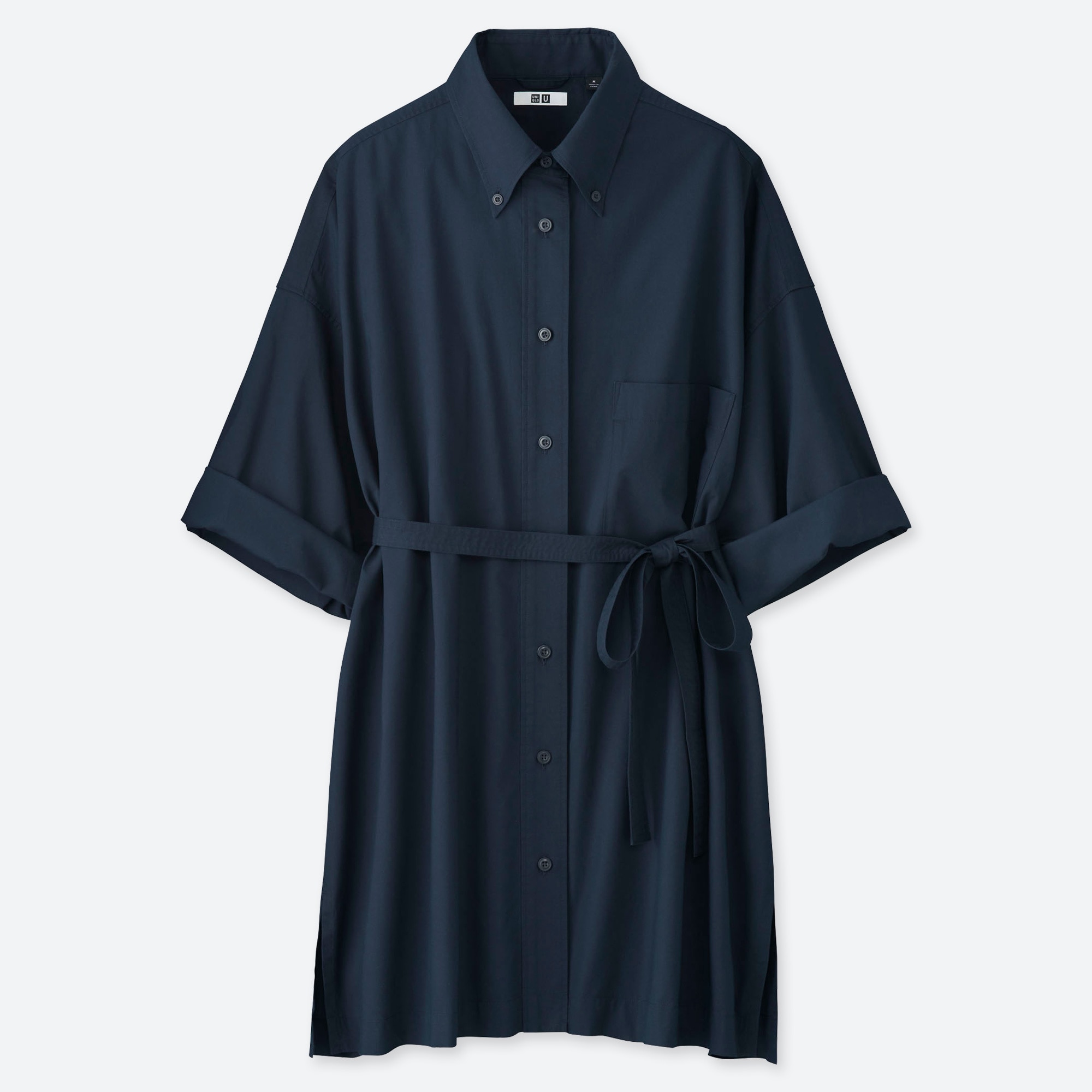 ROBE CHEMISE DE PLAGE UNIQLO U MANCHES LONGUES FEMME