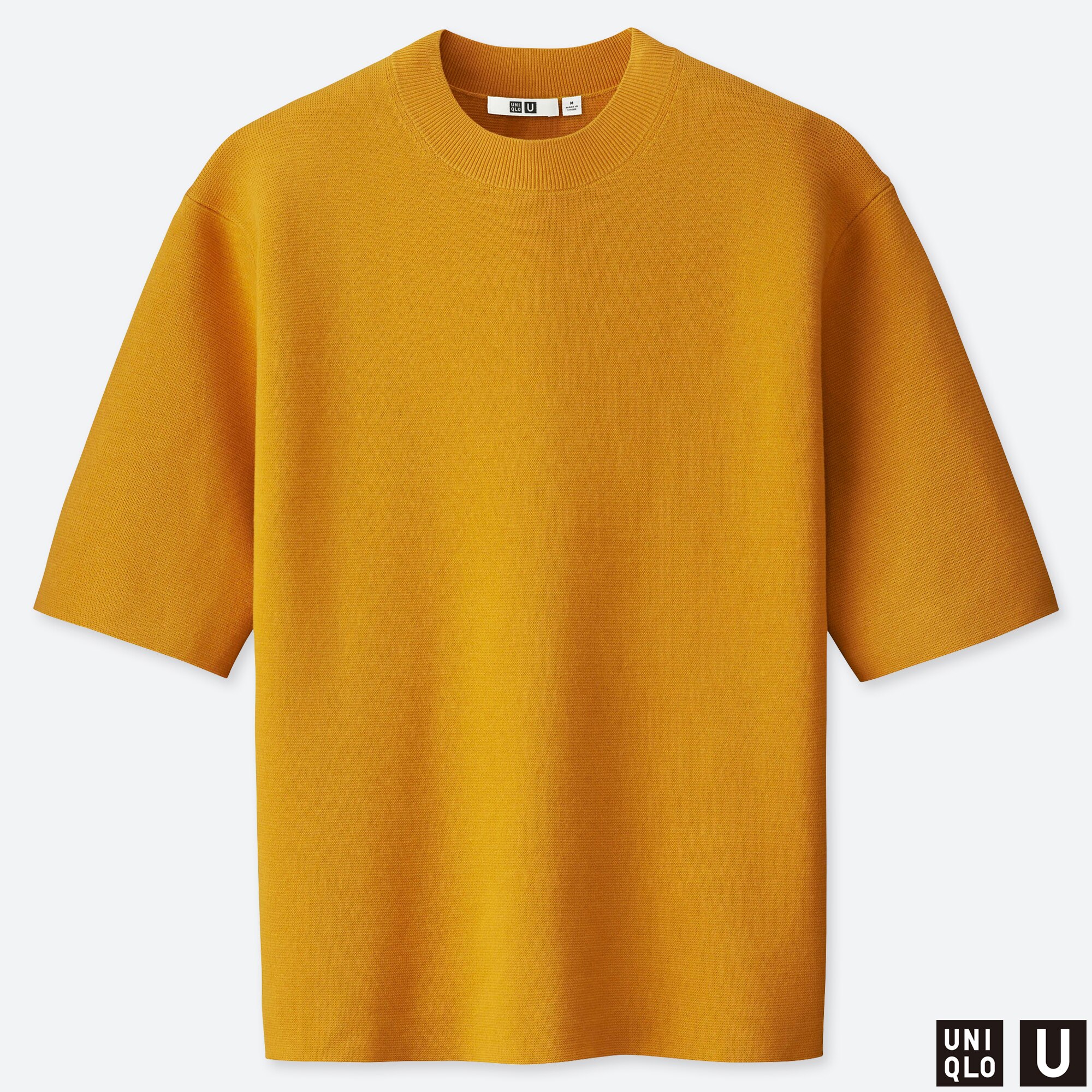 uniqlo ribbed crew neck short sleeve