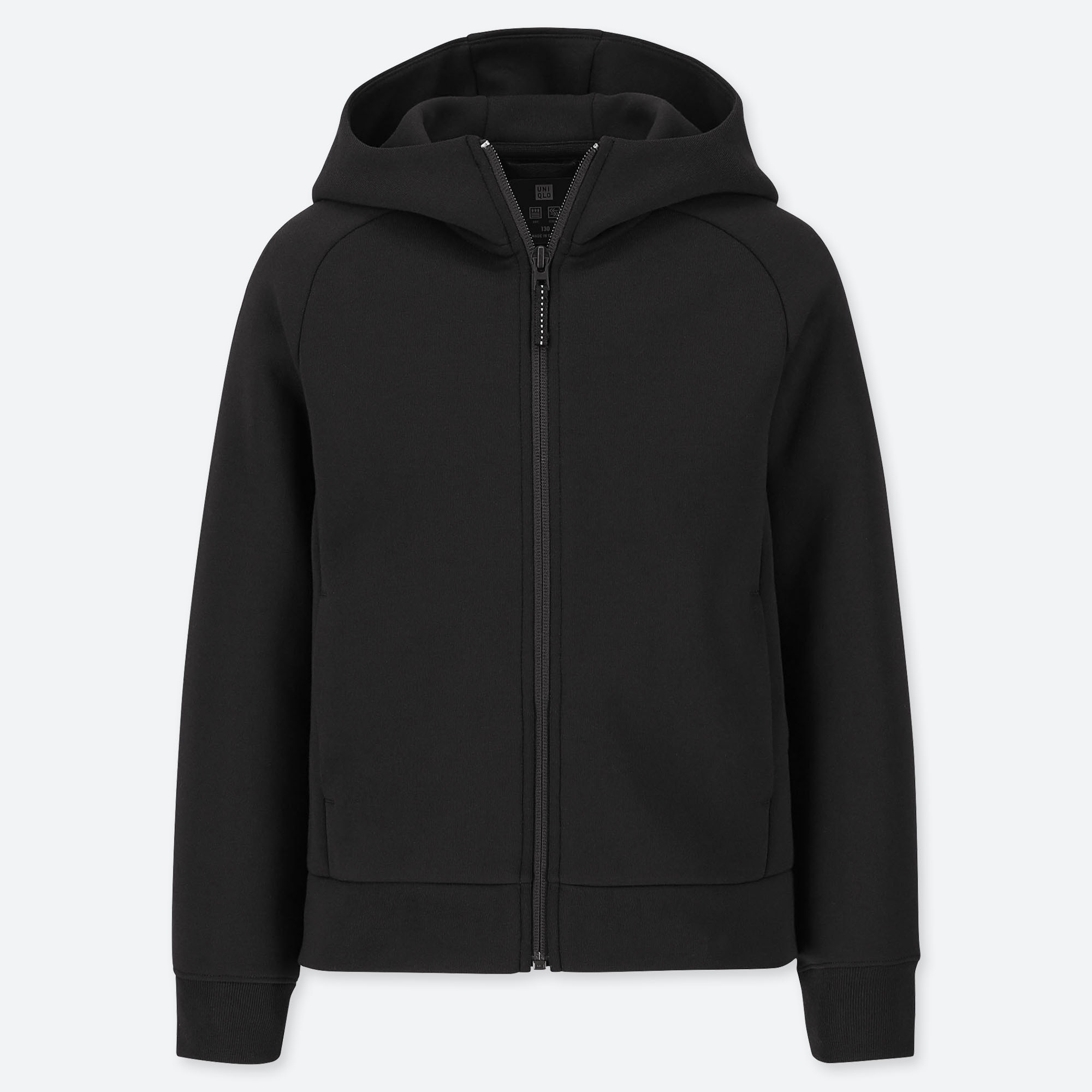black full zip hoodie