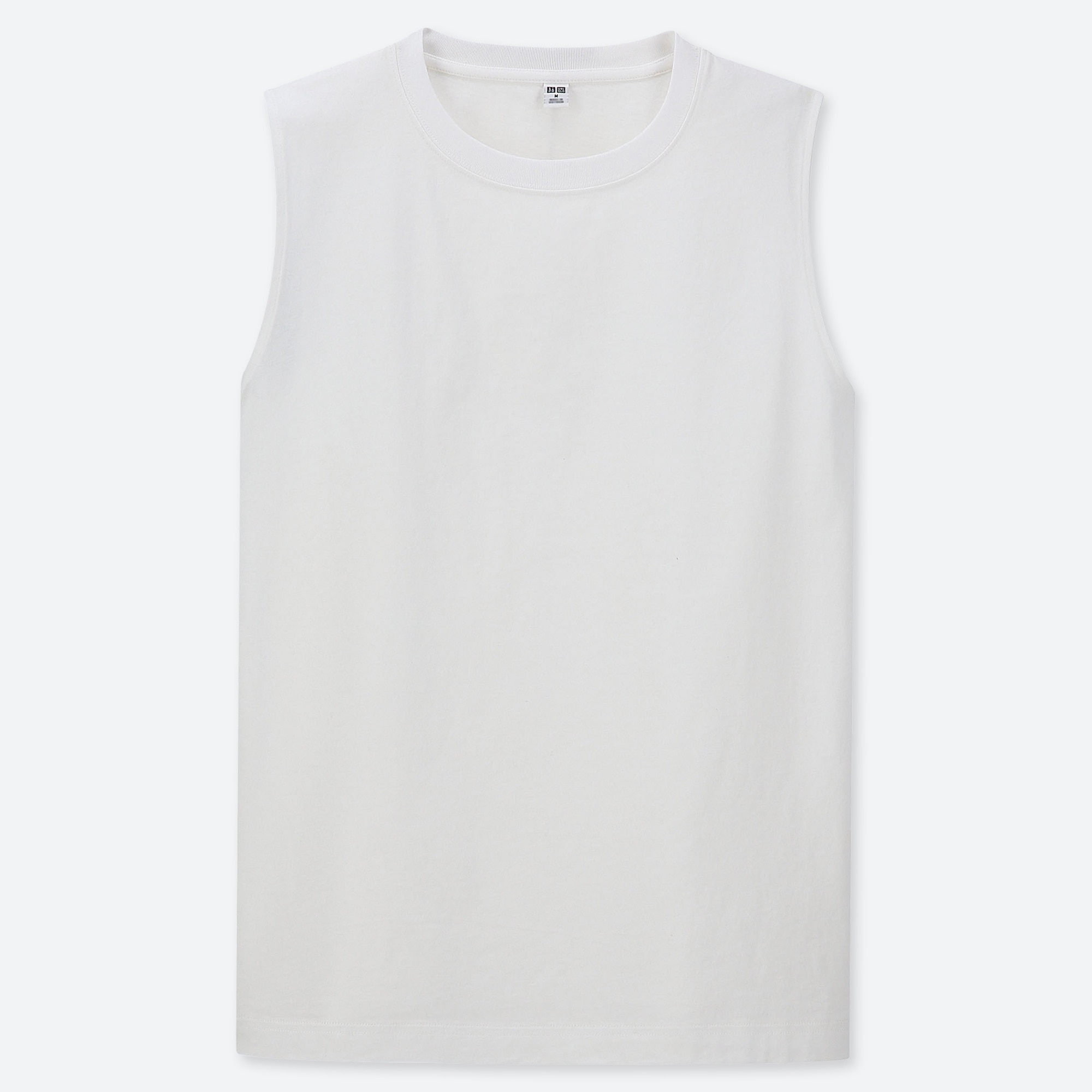 white cotton sleeveless top