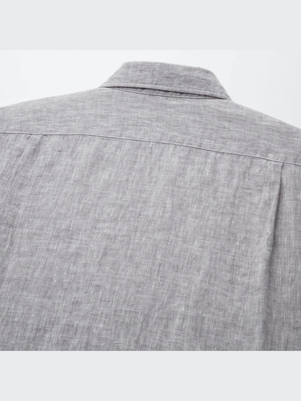 Premium linen L/S shirt no pocket