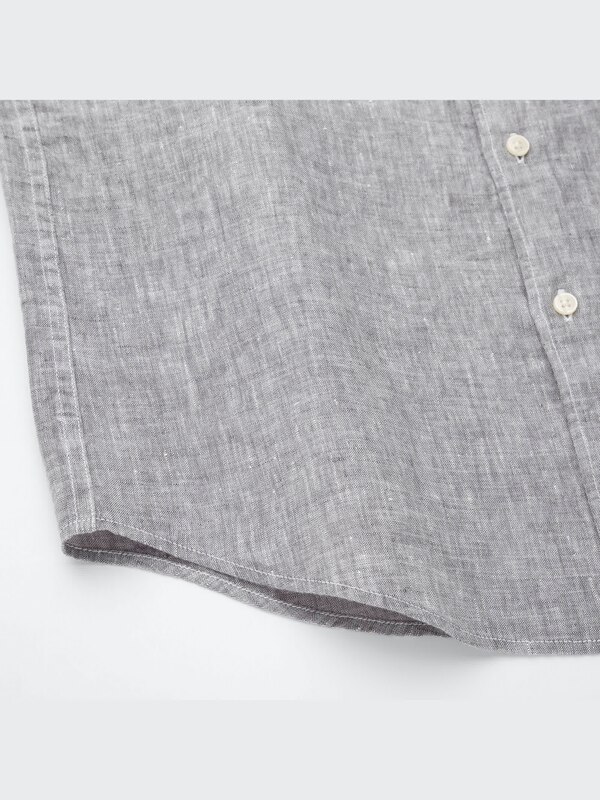 Premium linen L/S shirt no pocket