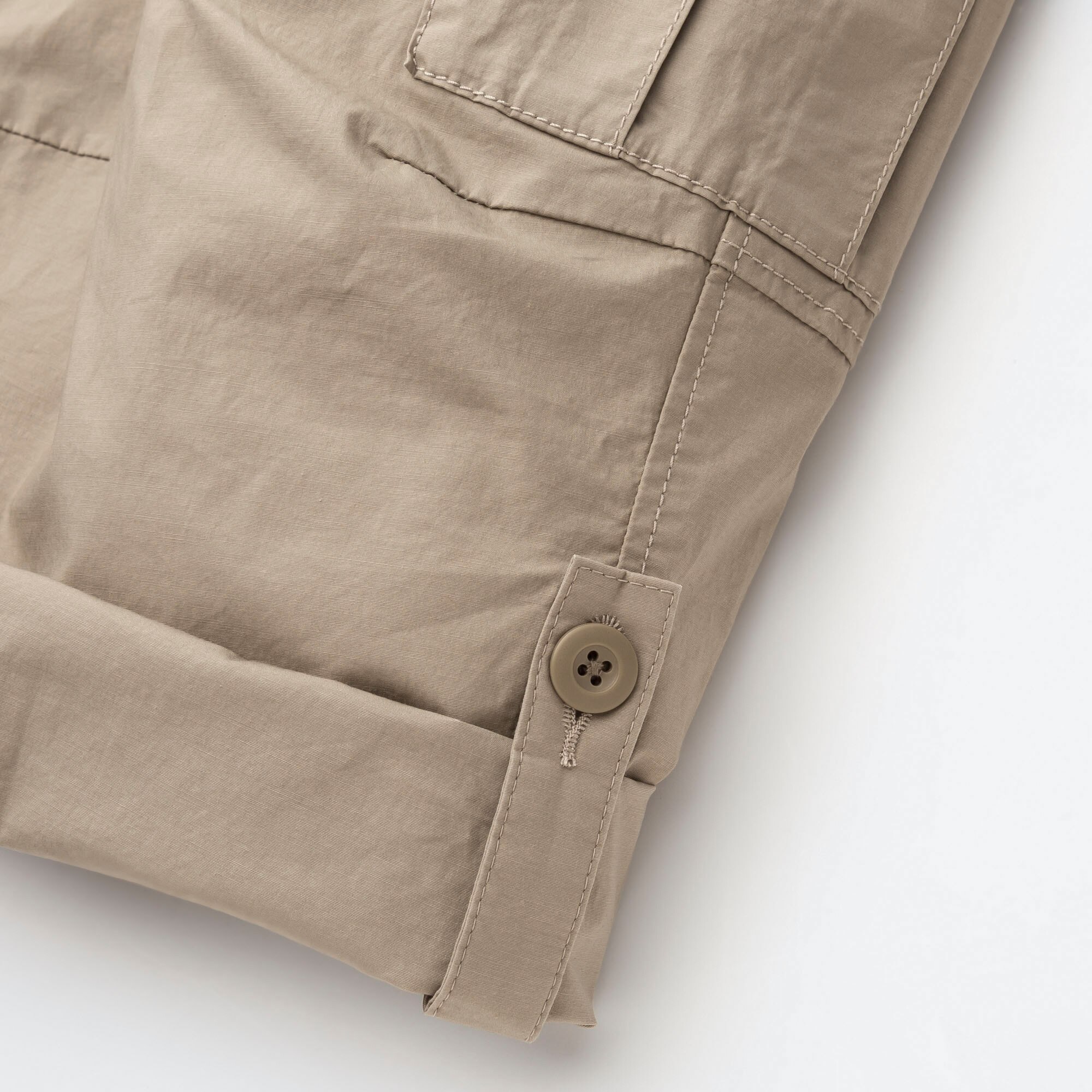 rolled up cargo pants