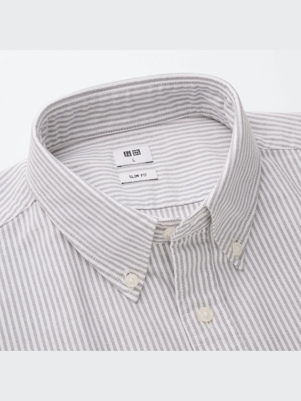 Oxford Striped Slim-Fit Long-Sleeve Shirt