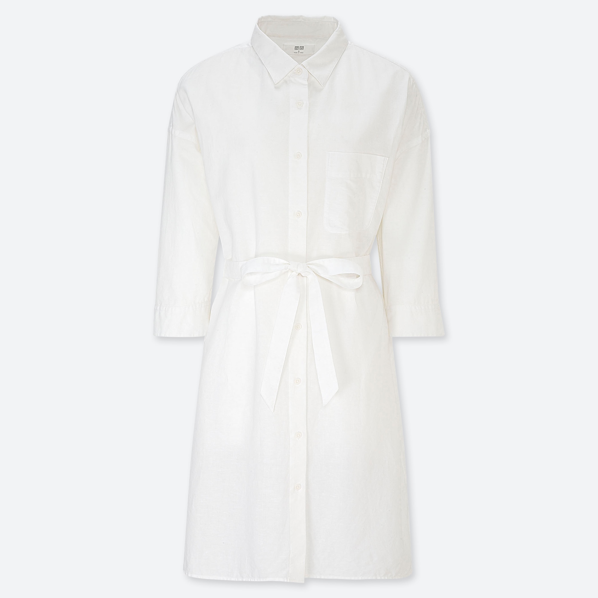 white dress uniqlo