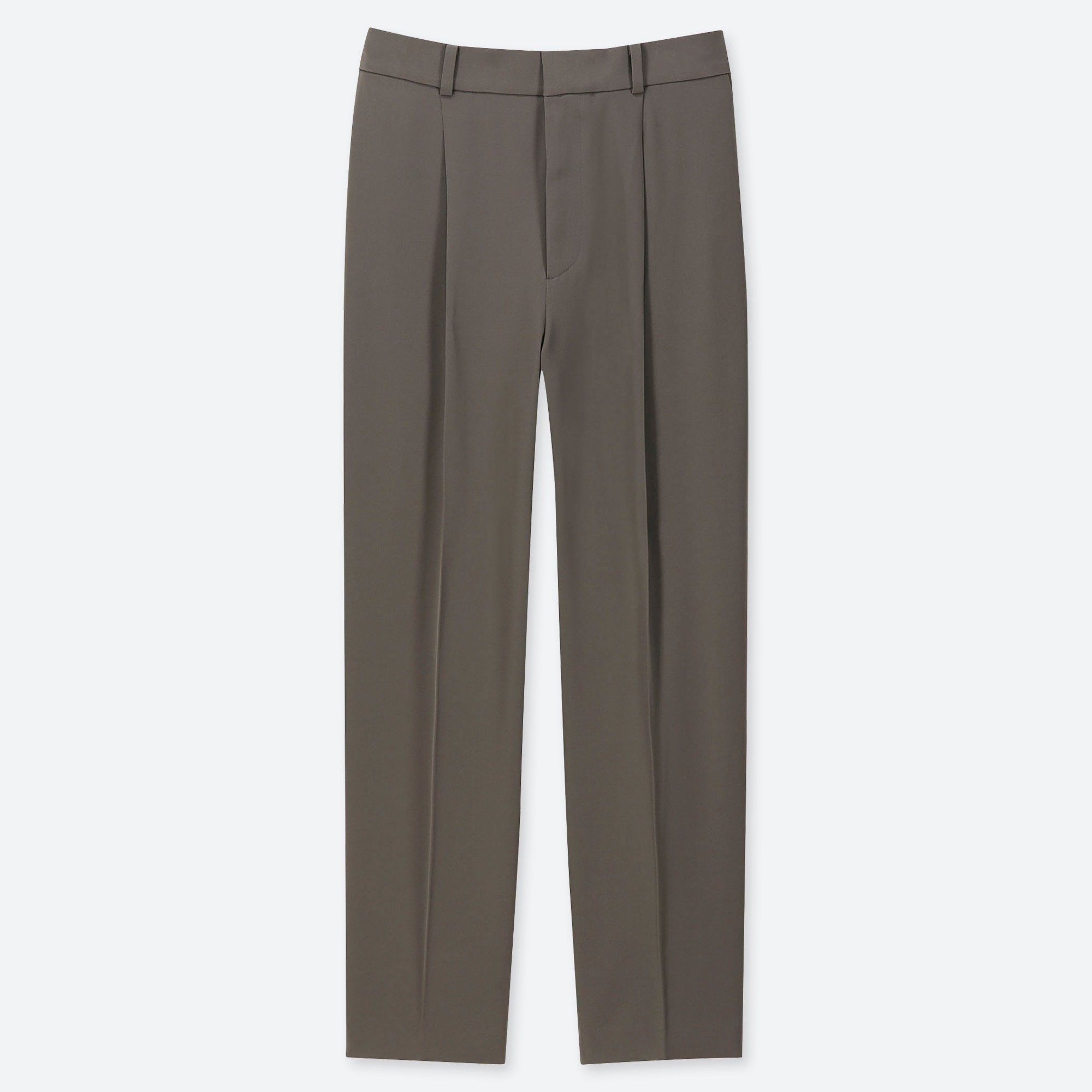 uniqlo drape tapered ankle length pants
