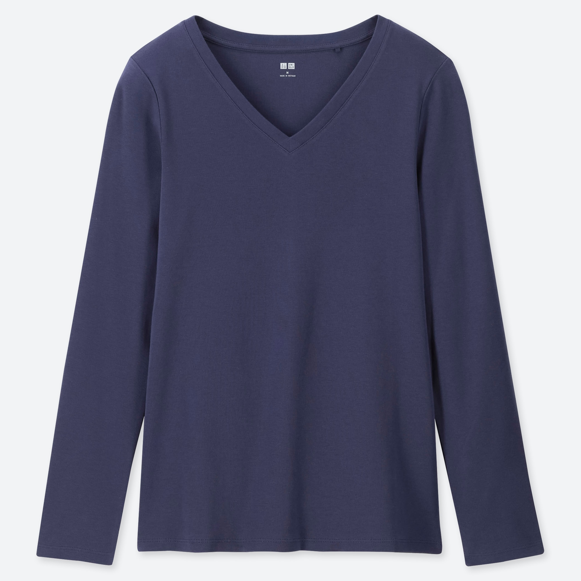 long sleeve v neck