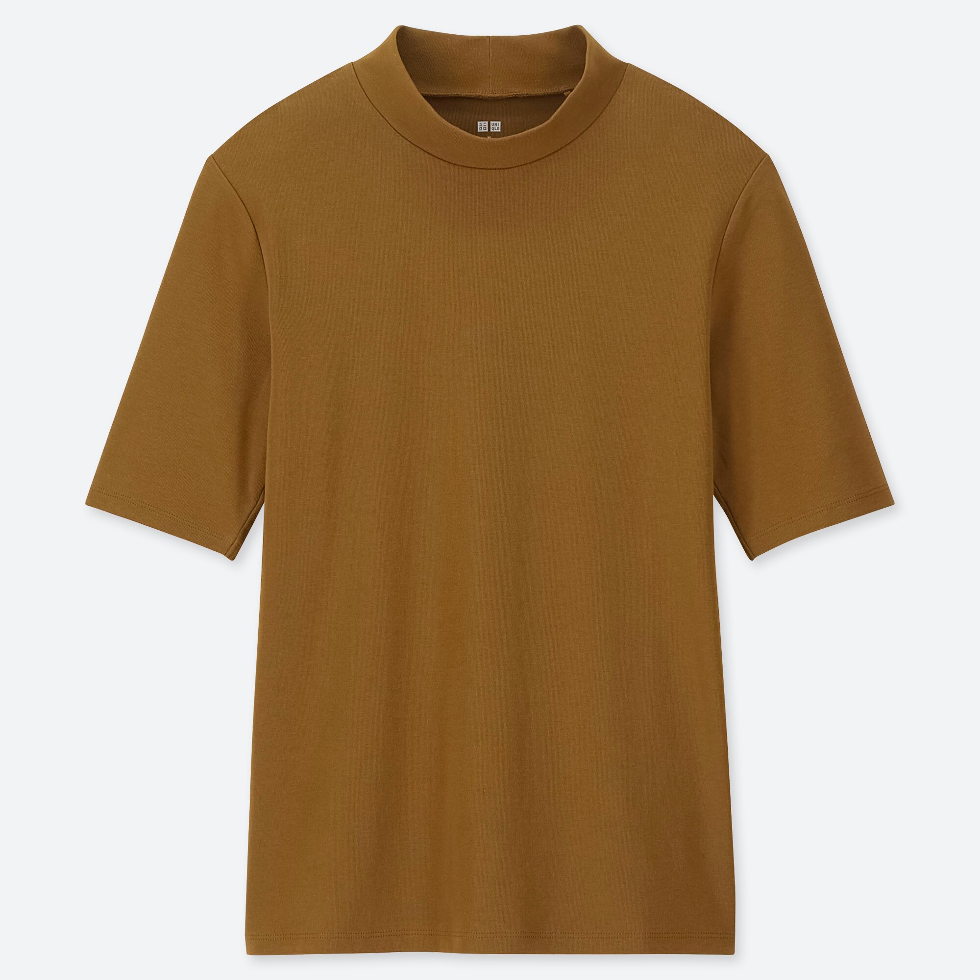 uniqlo ribbed high neck half sleeve