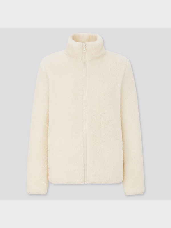 FLUFFY YARN FLEECE FULL-ZIP JACKET