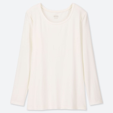 WOMEN HEATTECH JERSEY CREW NECK THERMAL TOP
