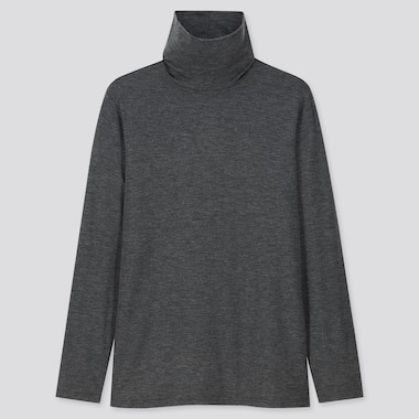 WOMEN HEATTECH JERSEY TURTLENECK THERMAL TOP