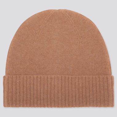 CASHMERE KNITTED BEANIE HAT