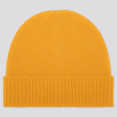 CASHMERE KNITTED BEANIE HAT