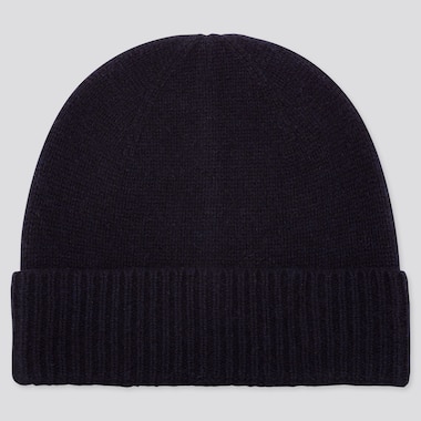 CASHMERE KNITTED BEANIE HAT