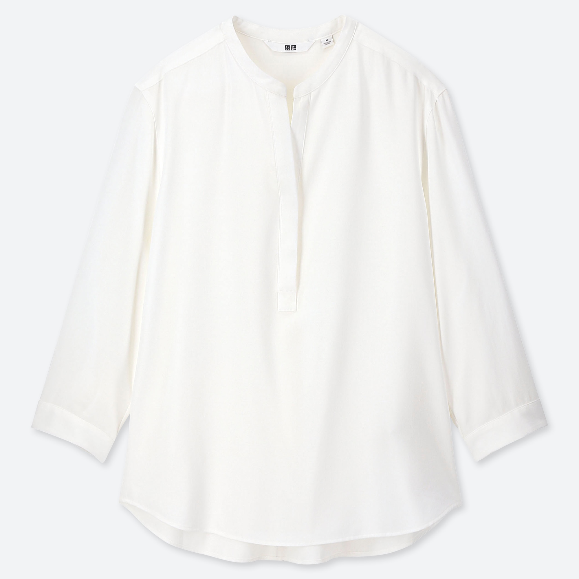 white button up shirt without collar