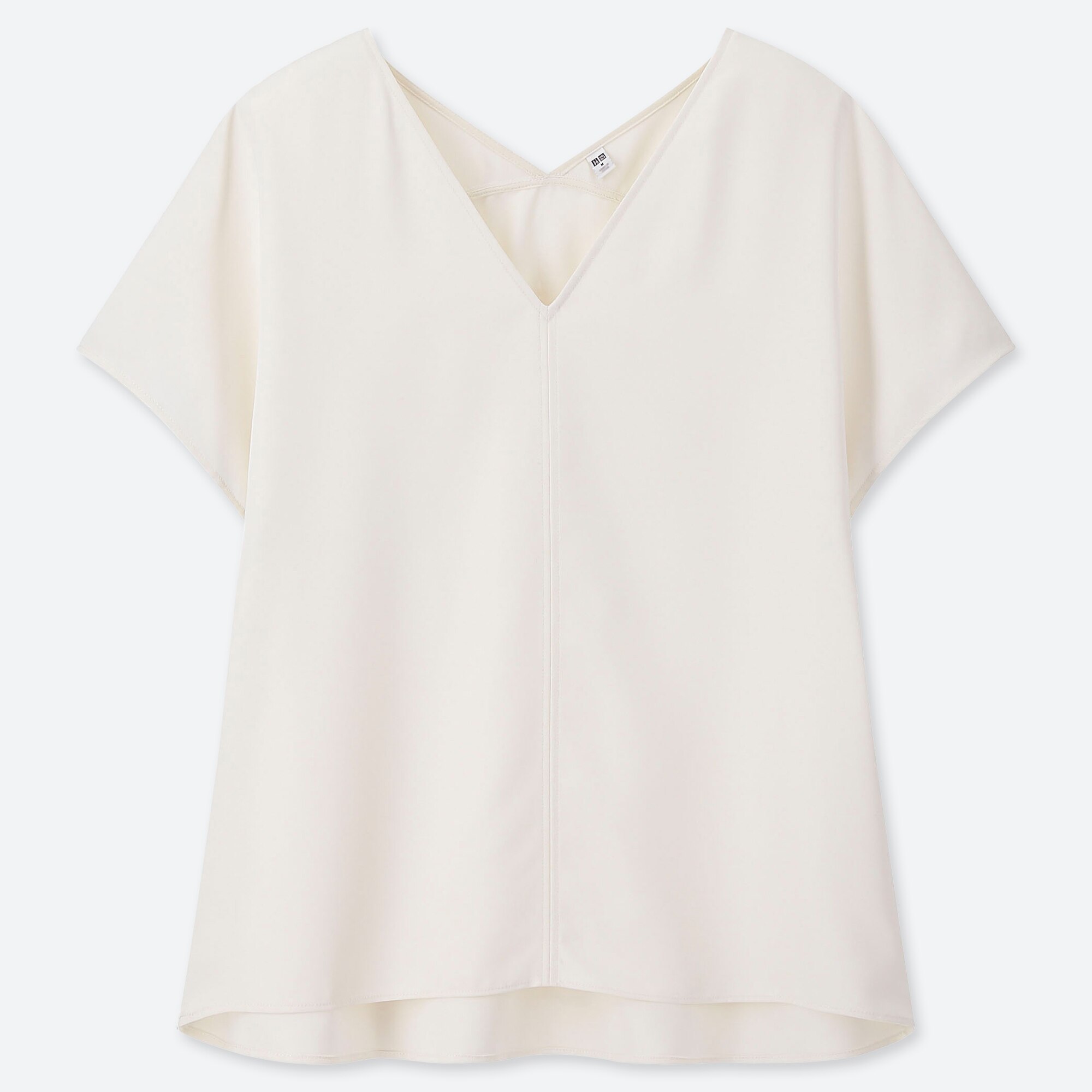 white short sleeve blouse