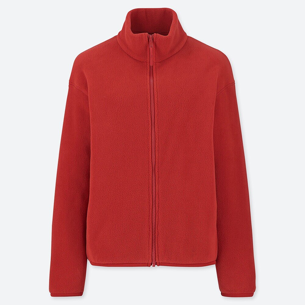 uniqlo fleece long sleeve full zip jacket