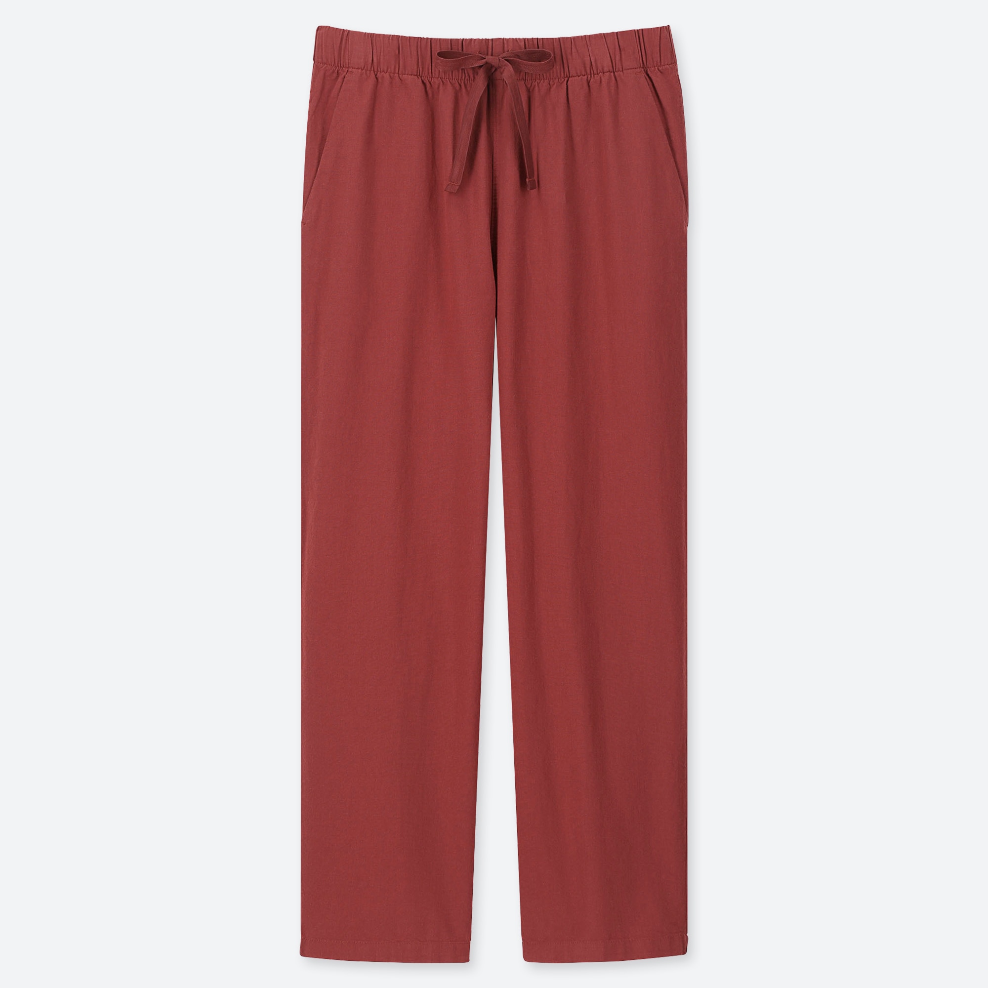 WOMEN COTTON RELAX ANKLE-LENGTH PANTS